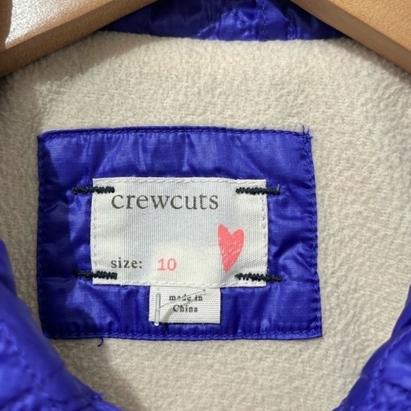 J. Crew Crewcuts Girls Quilted Jacket Size 10 - Picture 6 of 7